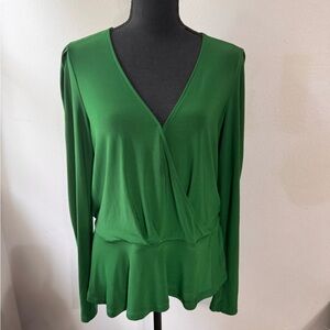 Banana Republic Long Sleeve Peplum Top